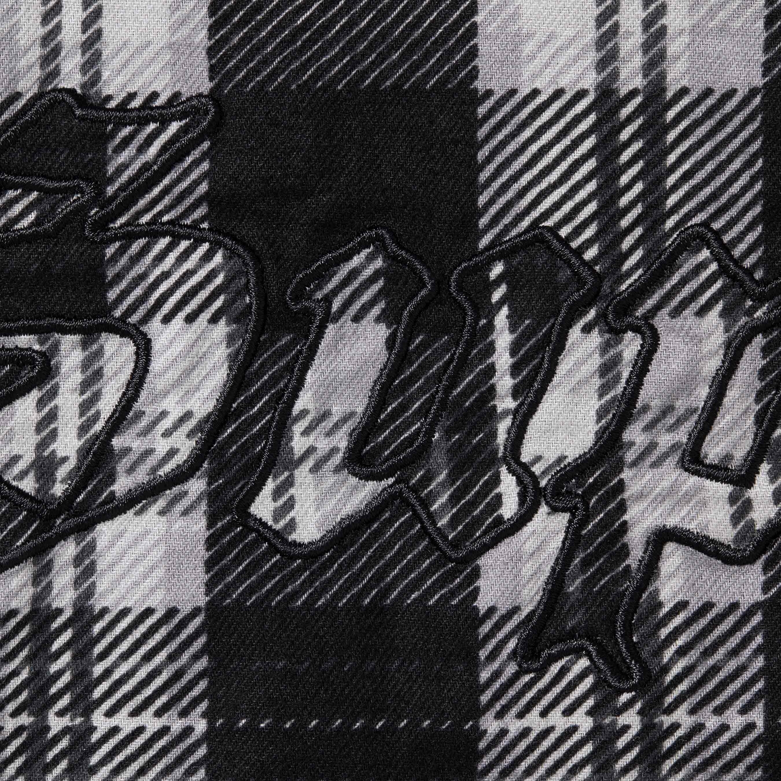 Printed Hooded Flannel Shirt view 4